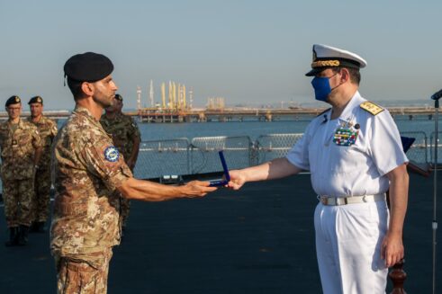 The OpCommander visited Irini logistic base and site in Sigonella and Augusta