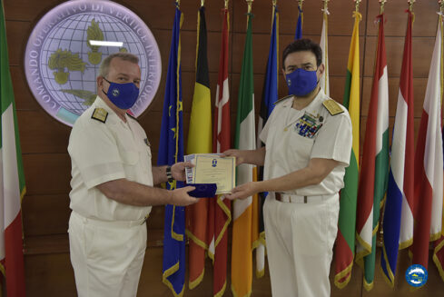 Operation IRINI: The Greek Commodore Mikropoulos handed over the duty in the presence of the Operation Commander