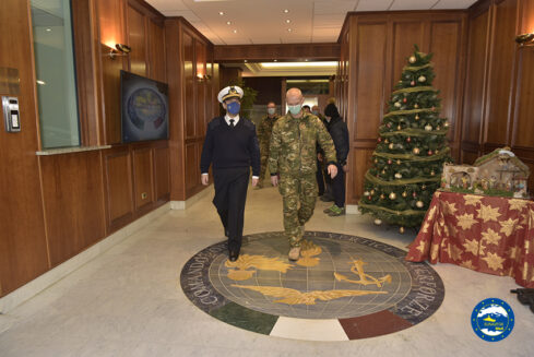 Chief of the General Staff of the Slovenian Armed Forces in Italy visited the Operation Irini’s Headquarters