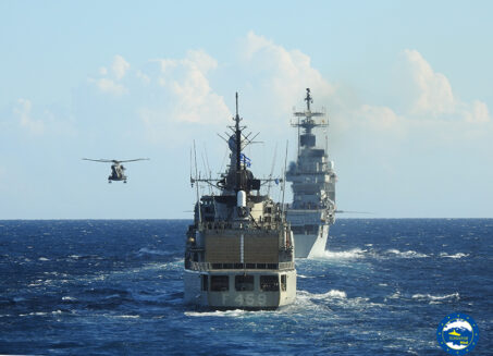 Operation Irini: passex exercise between IRINI’s Flagship Adrias and Italian warships