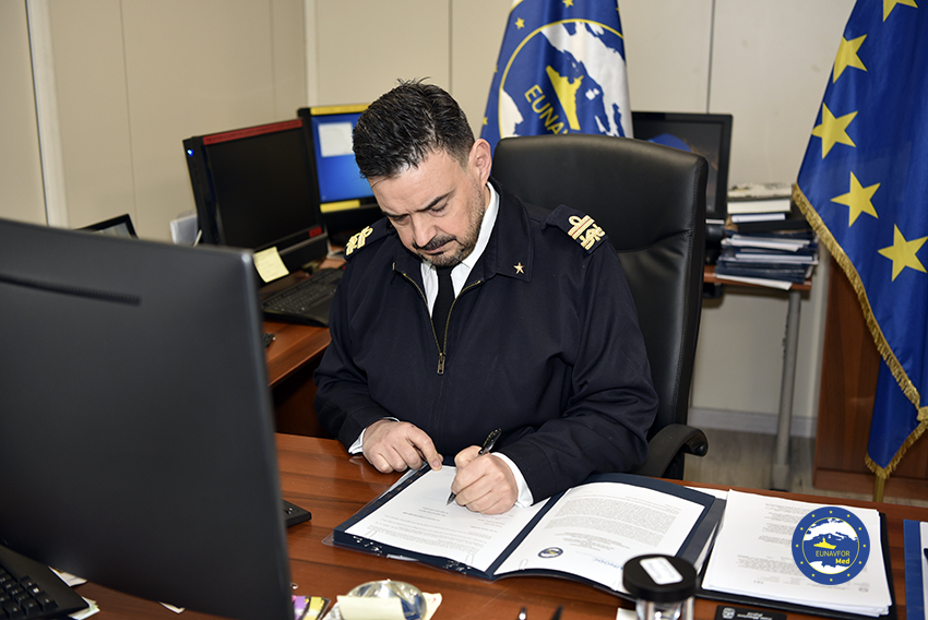 Operation Irini signs a working arrangement with the United Nations Office on Drugs and Crime