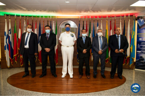 Rear Admiral Fabio Agostini welcomed a Libyan delegation at IRINI’s Operational Headquarter