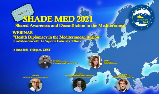 Road to Shade Med 2021, webinar on “Health Diplomacy in the Mediterranean Region”