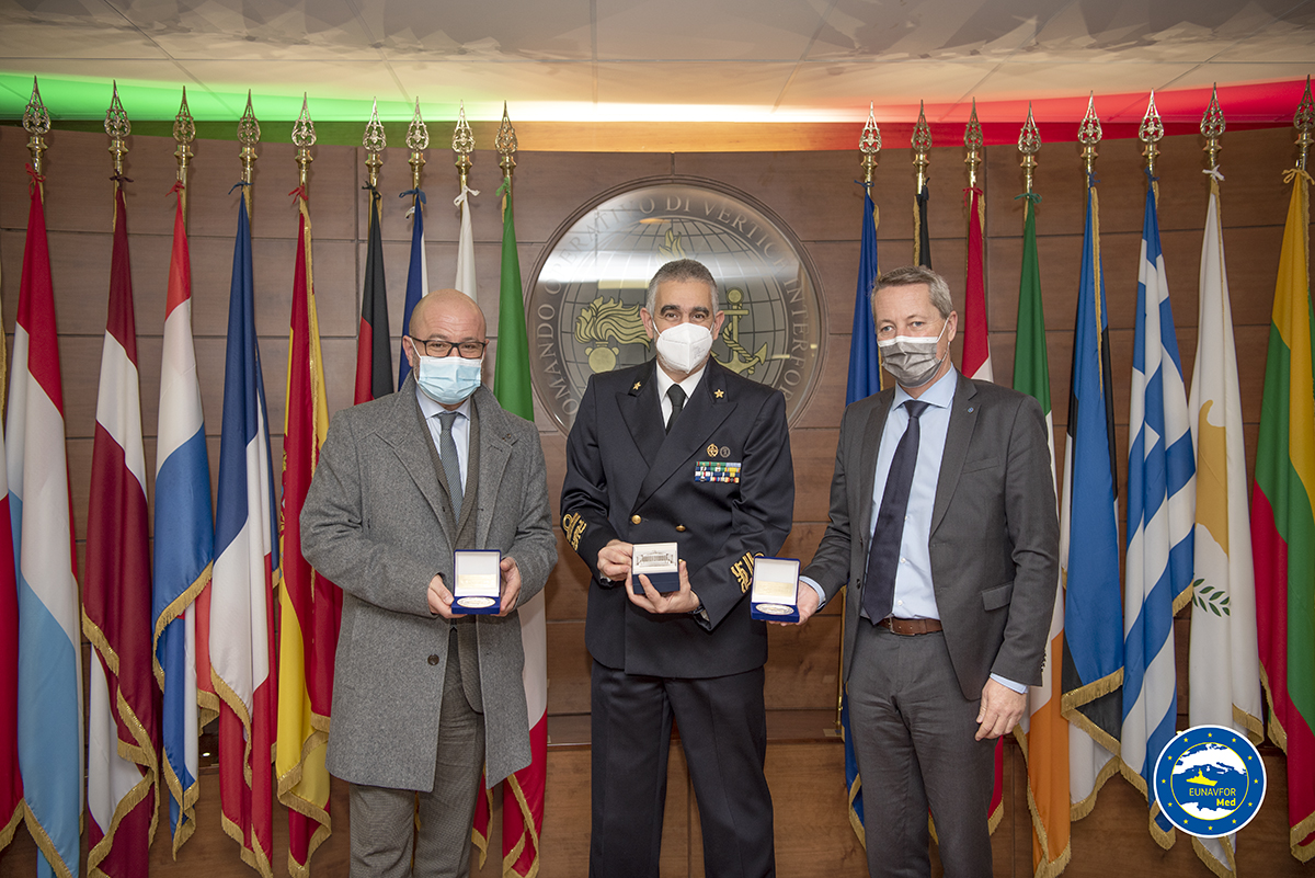 The IRINI Operation Commander Rear Admiral Stefano TURCHETTO received a delegation of Members of the French National Assembly