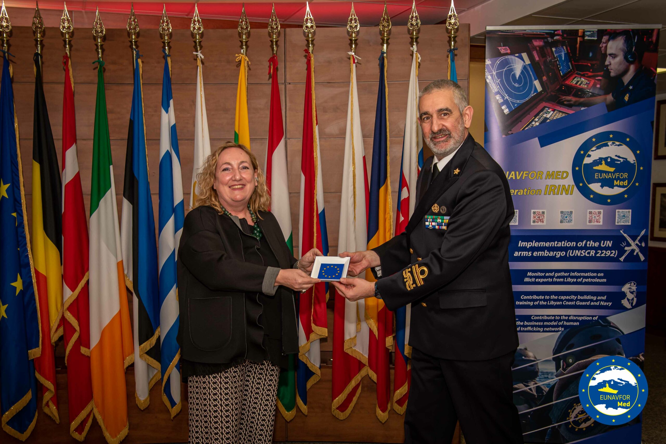 Rear Admiral Stefano Turchetto met with Mrs Emanuela Del Re, EU Special Representative to Sahel