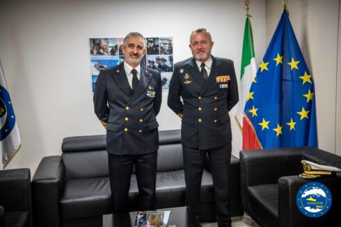 EU NAVFOR Somalia ATALANTA Operation Commander – Vice Admiral José M. Núñez Torrente, visited ENFM IRINI Operation Headquarters