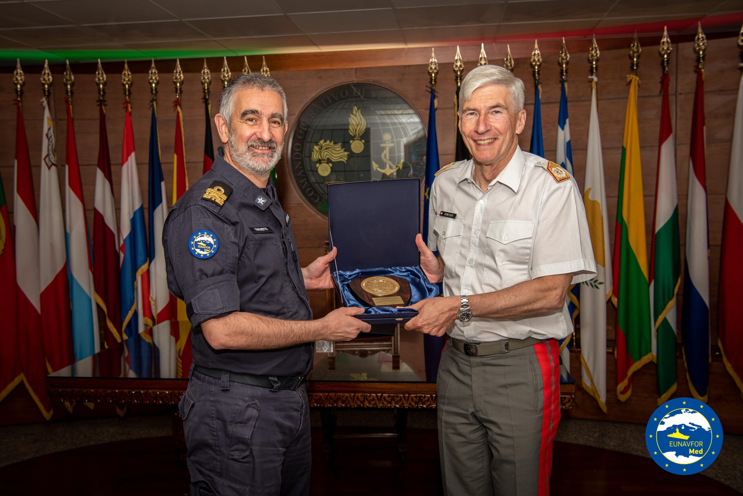 General Robert Brieger, Chairman of the EU Military Committee, visited EUNAVFOR MED IRINI OHQ