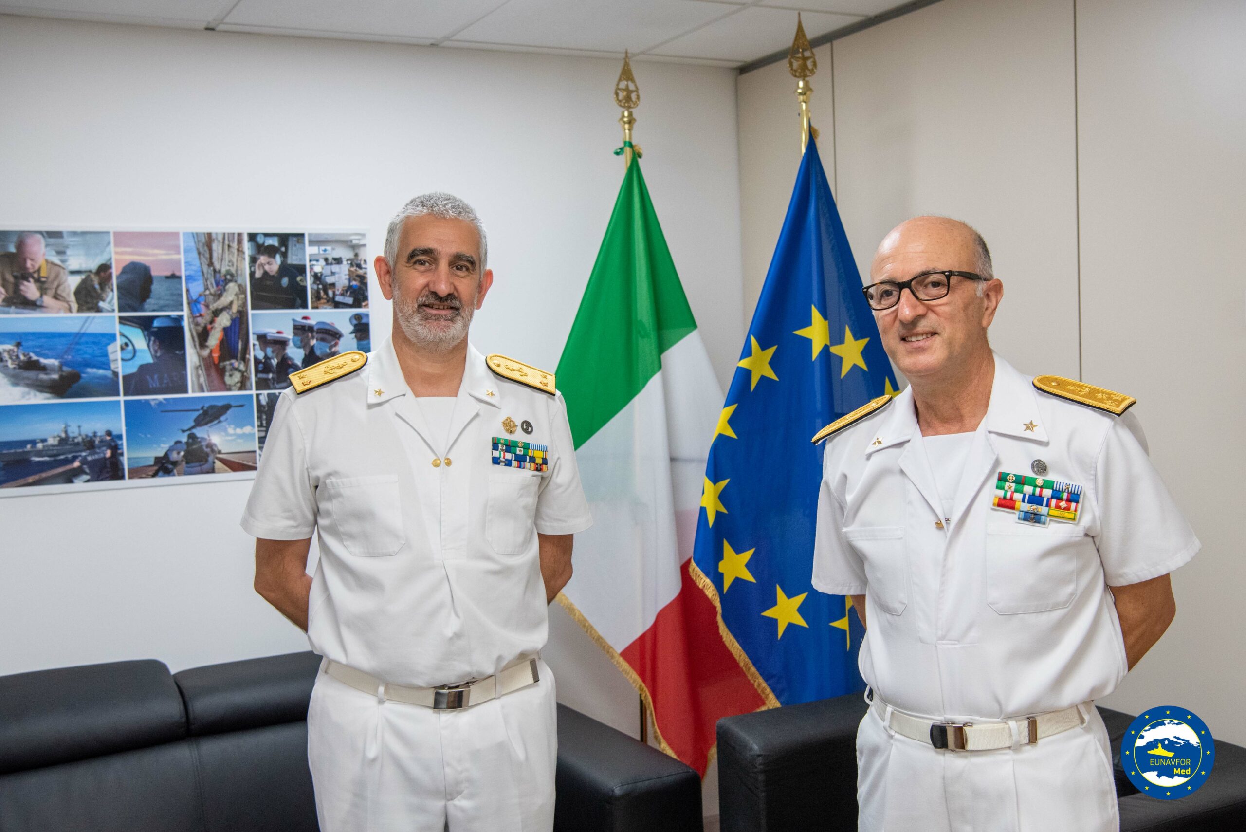 Visit of the Italian Coast Guard Commandant to IRINI OHQ