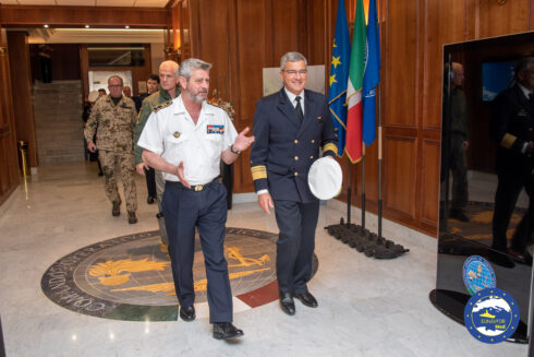 Vice Admiral Frank LENSKI, Deputy Chief of German Naval Forces, visited IRINI OHQ