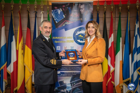 Her Excellency the Ambassador of Montenegro to Italy and San Marino visited IRINI OHQ