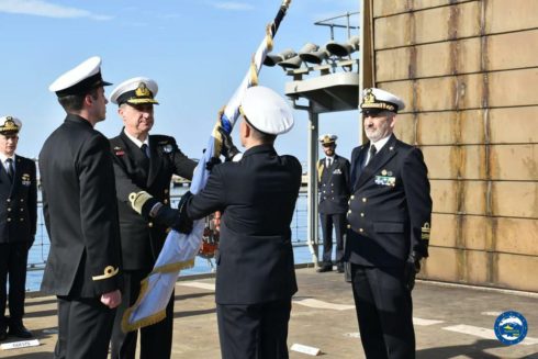 Change of Command of the naval and aerial Task Force of the Operation EUNAVFOR MED IRINI