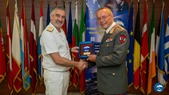 General Rudolf STRIEDINGER, Chief of the Austrian Defence, visited IRINI OHQ in Rome