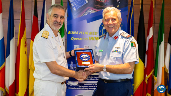 Lieutenant General Seán CLANCY, Chief of Staff of the Irish Defence Forces, visited EUNAVFOR MED IRINI OHQ