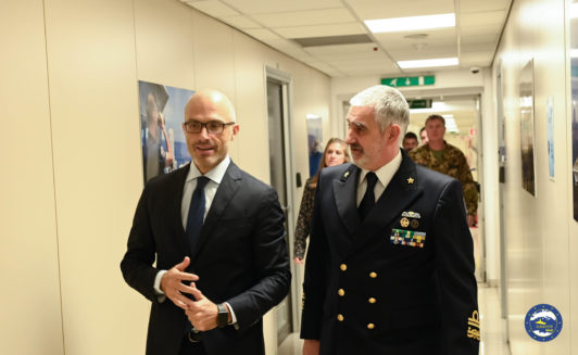 HE Nicola Orlando, EU Ambassador to Libya, visited EUNAVFOR MED Operation IRINI’s headquarters in Rome