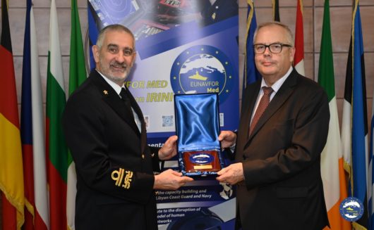 Finnish Ambassador to Italy, H.E. Matti Lassila, visited the EUNAVFOR MED Operation IRINI Headquarters