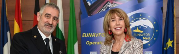 HE Patricia O’Brien, Ambassador of Ireland to Italy, visited EUNAVFOR MED Irini Operation Headquarters in Rome