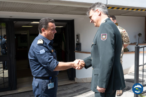 A delegation of Slovenian Joint General Staff School and the Brigadier General David Humar, Slovenian Military Attache to Italy, visited EUNAVFOR MED IRINI OHQ