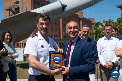 A delegation of Mediterranean Foundation of Strategic Studies visited EUNAVFOR MED IRINI OHQ