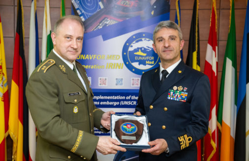 VISIT OF THE COMMANDER OF THE CZECH OPERATIONS COMMAND, MAJOR GENERAL VACLAV VLCEK, TO IRINI OPERATIONAL HEADQUARTERS
