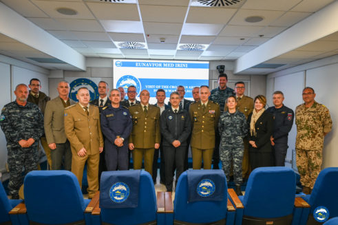VISIT OF CROATIAN ARMED FORCES WAR COLLEGE AT  IRINI OPERATIONAL HEADQUARTERS (OHQ)
