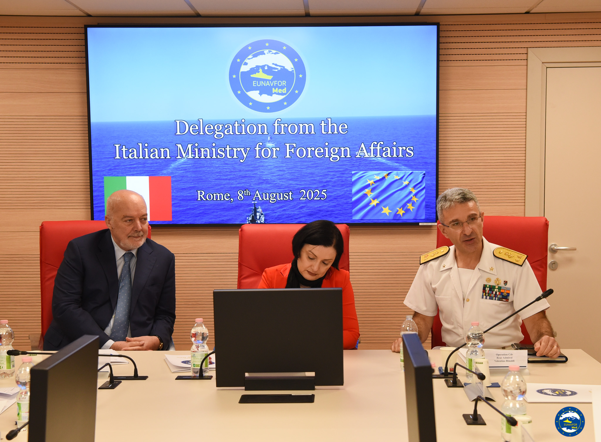 DELEGATION OF THE ITALIAN MINISTRY OF FOREIGN AFFAIRS VISITS  OPERATION IRINI’S HEADQUARTERS IN ROME