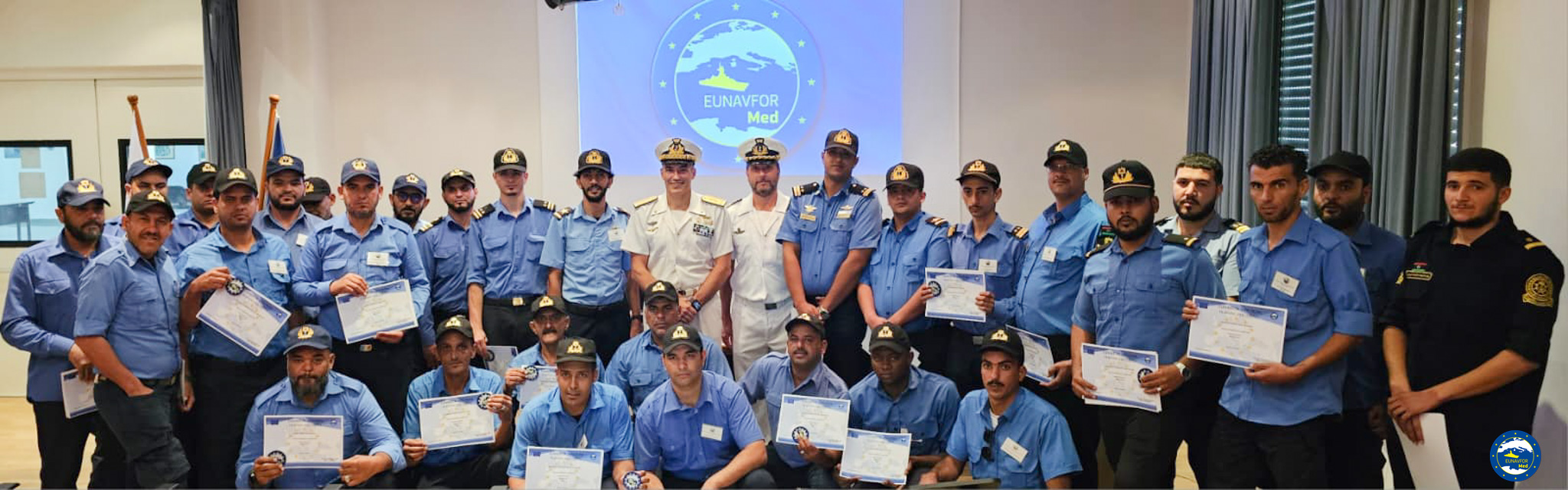First training course for Libyan personnel as part of the  Capacity Building &Training task of the EUNAVFOR MED Operation IRINI