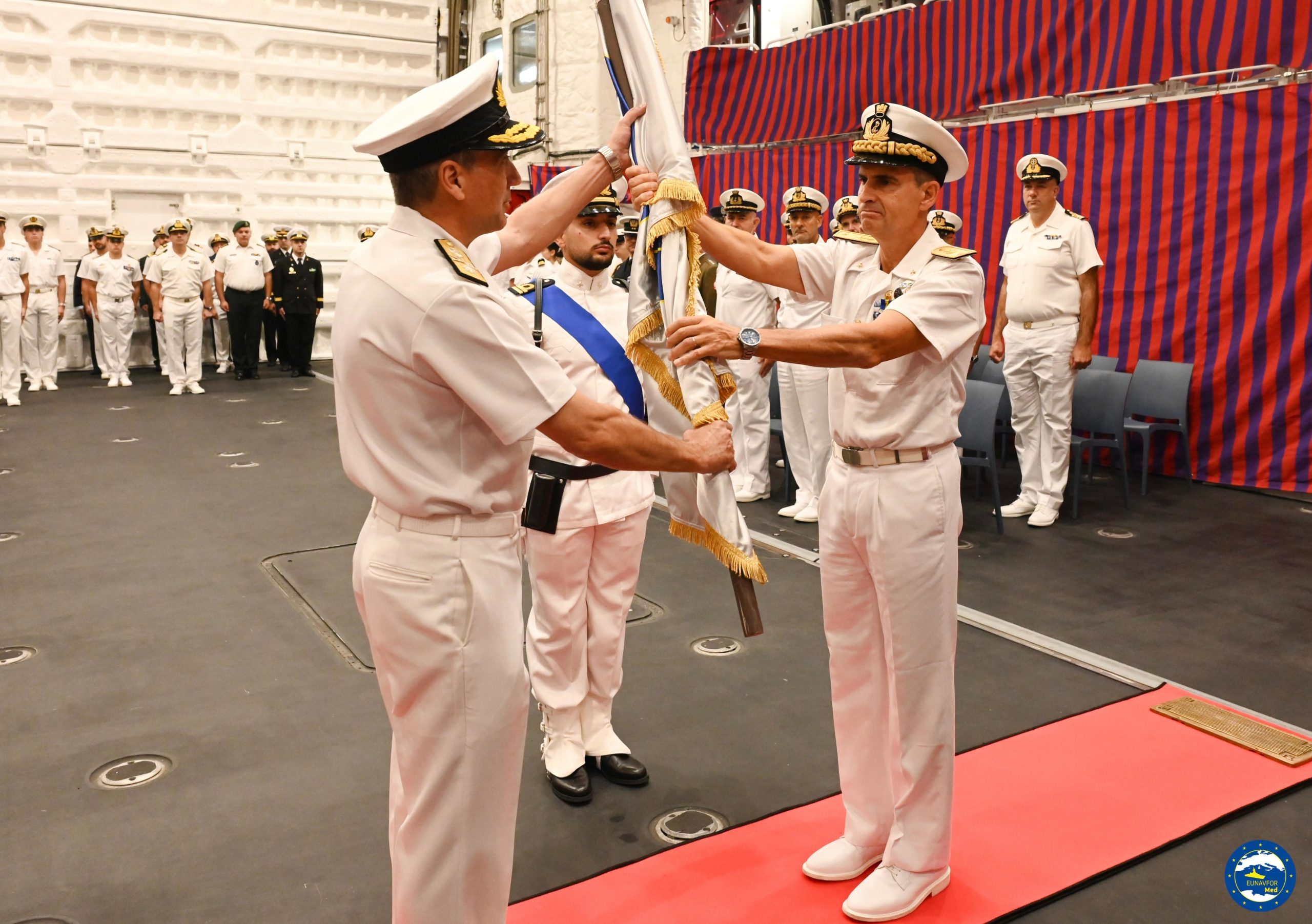 CHANGE OF FORCE COMMANDER FOR EUNAVFOR MED OPERATION IRINI  AT TARANTO NAVAL BASE