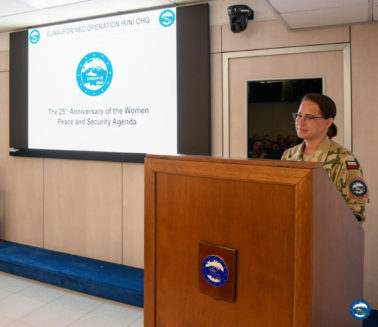 25 Years of UNSCR 1325 – Women, Peace and Security with EUNAVFOR MED Operation IRINI