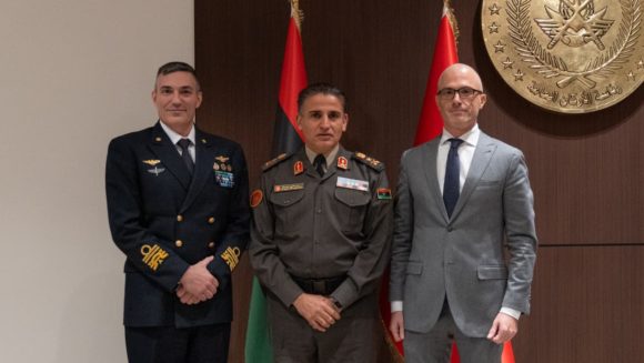 OPERATION IRINI COMMANDER VISITS TRIPOLI STRENGTHENING MARITIME COOPERATION