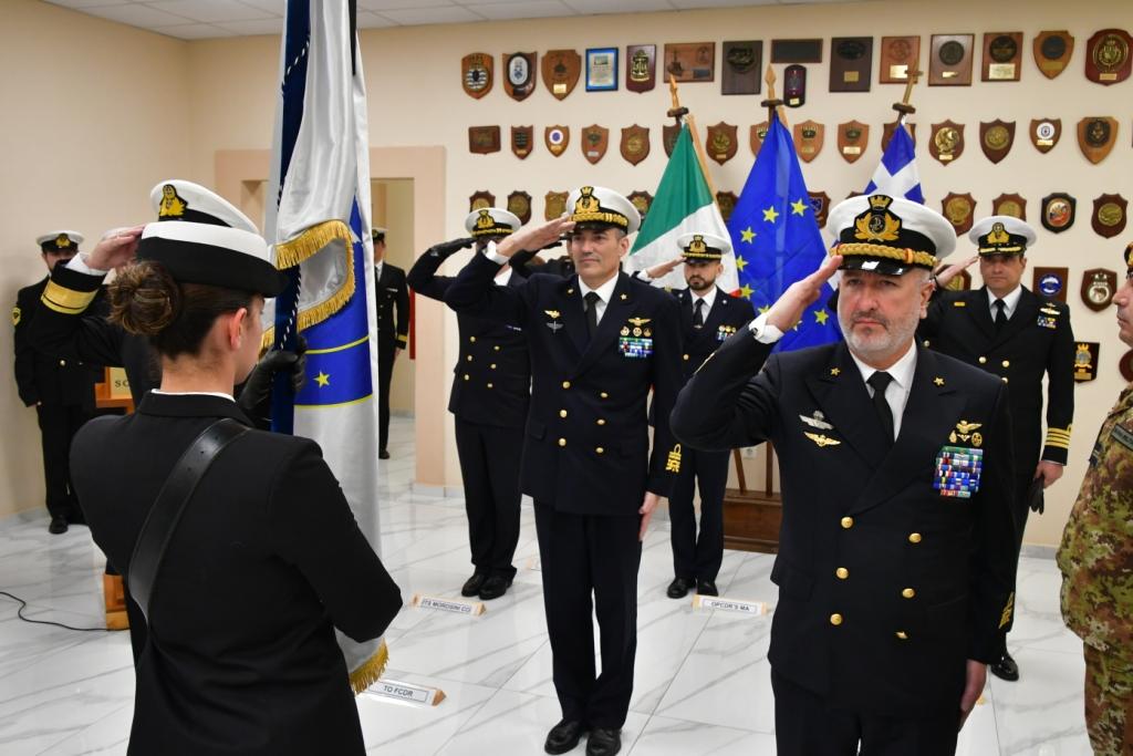 CHANGE OF FORCE COMMANDER FOR EUNAVFOR MED OPERATION IRINI  AT SOUDA NAVAL BASE