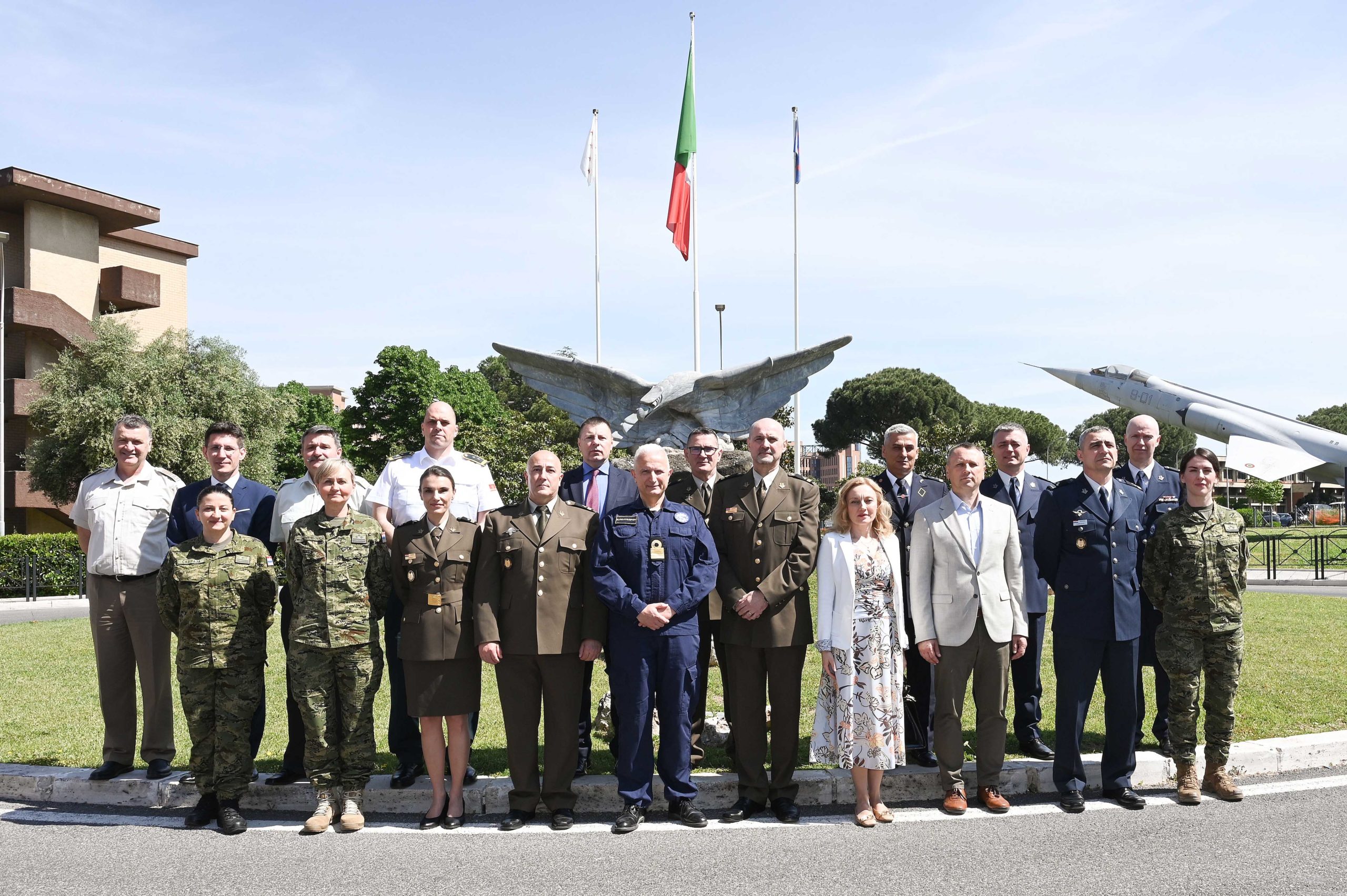 A delegation of the War College “Ban Josip Jelačić” of the Croatian Defence Academy visited the EUNAVFOR MED Operation IRINI Headquarters