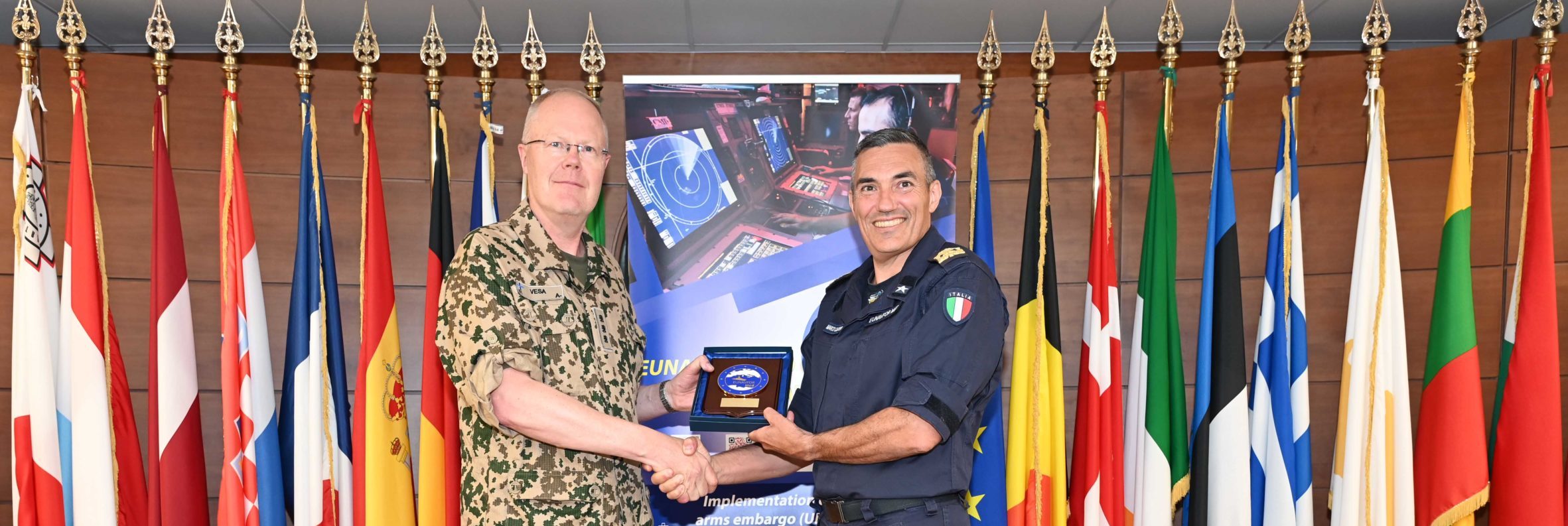 VISIT BY THE CHIEF OF DEFENCE COMMAND FINLAND, LIEUTENANT GENERAL VESA VIRTANEN AT EUNAVFOR MED IRINI OPERATIONAL HEADQUARTERS